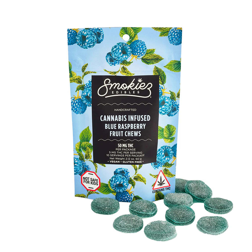 SMOKIEZ - Smokiez - 100mg Gummies (Blue Raspberry-Indica) Main Image
