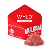 WYLD - SOUR CHERRY 100MG INDICA GUMMIES