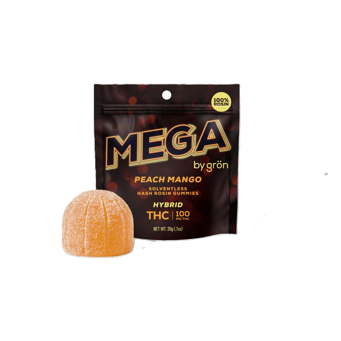 Peach Mango MEGA - 100mg Rosin - Edible