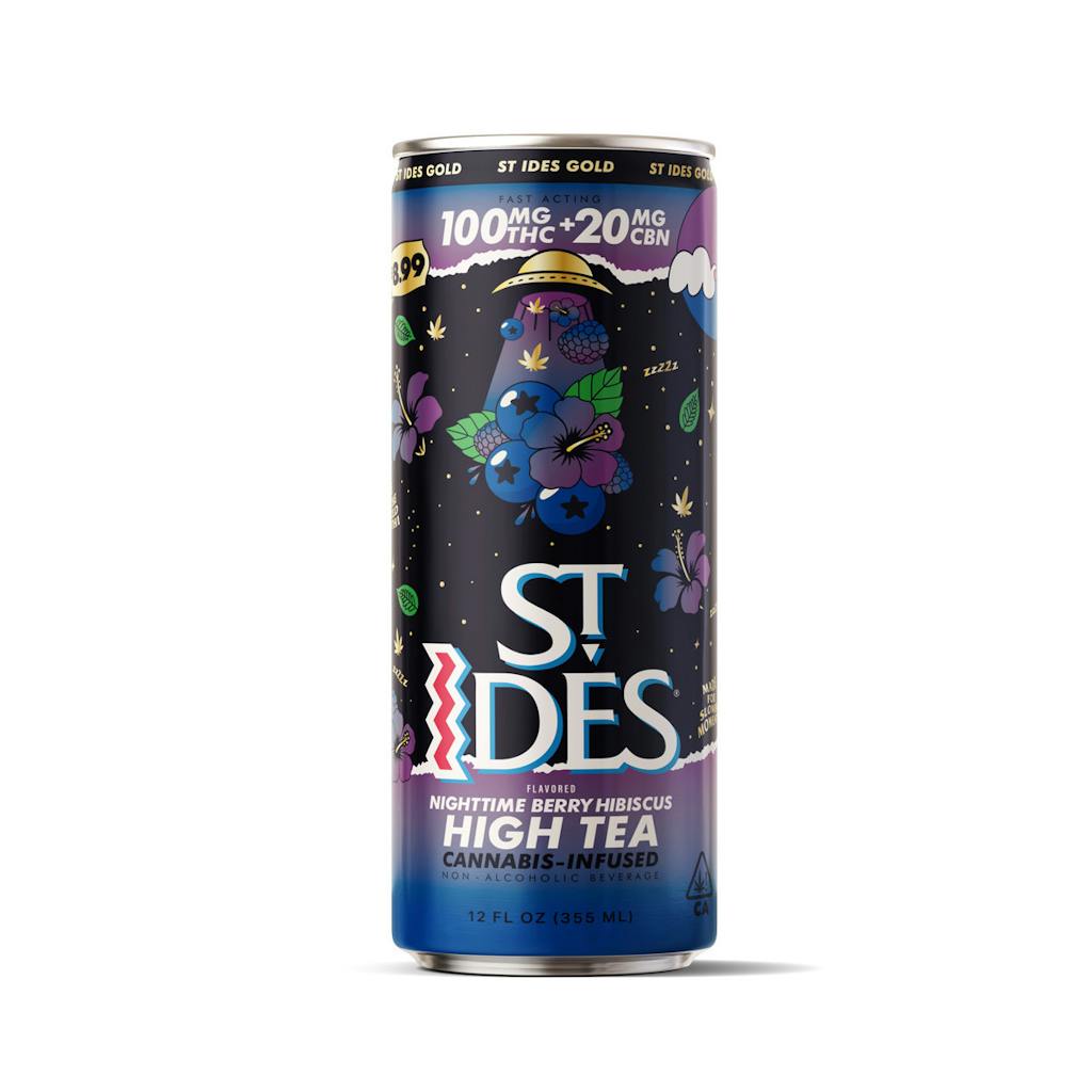 St. Ides Cannabis Infused Nighttime Berry Hibiscus High Tea 100mg THC / 20mg CBN 12oz