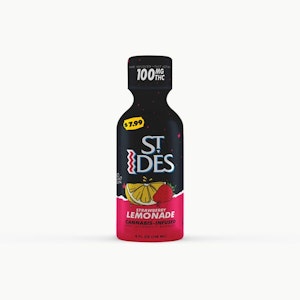 ST.IDES - St. Ides Strawberry Lemonade Cannabis Infused 4oz Shot 100mg
