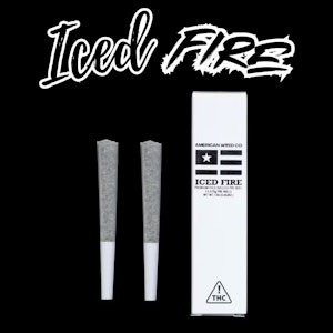 American Weed Co. - AMERICAN WEED CO: Icy Zittlez "Iced Fire" .75g THCa Infused Pre-Rolls 2pk/1.5g (H)