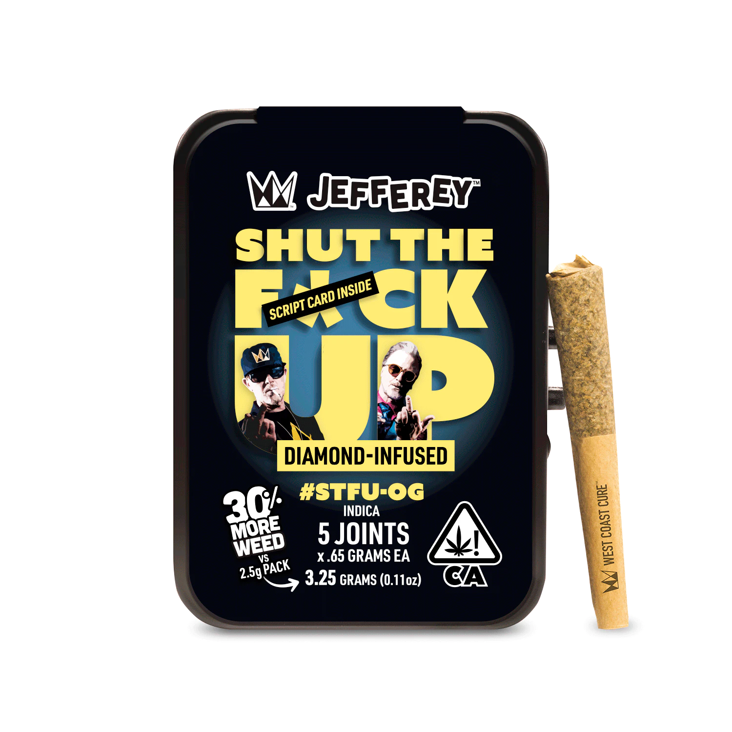 West Coast Cure - WCC | Jefferey | 5 Pack | STFU OG | .65g Main Image