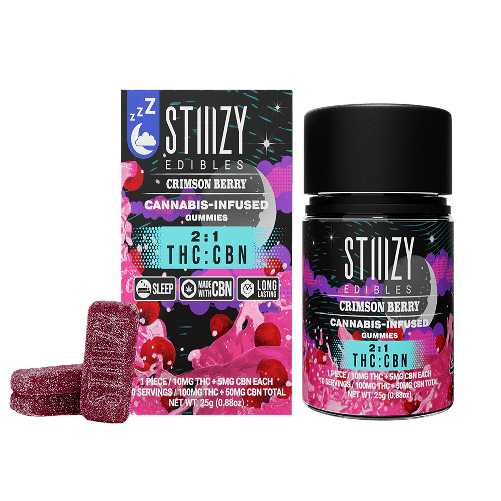 STIIIZY - Crimson Berry CBN 2:1 Gummies Main Image