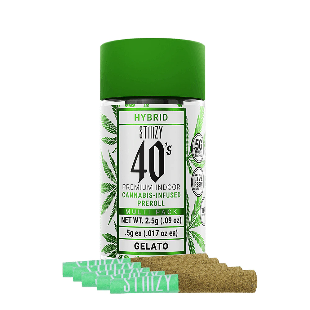 STIIIZY - Gelato - 40's Infused Preroll 5 Pk (2.5g) Main Image