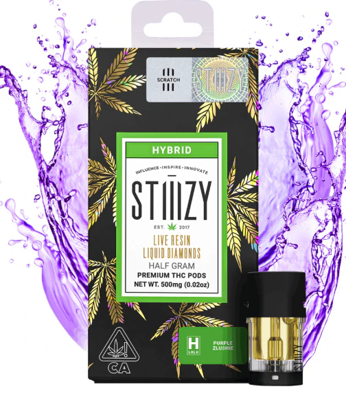STIIIZY - PURPLE ZLUSHIE LIVE RESIN LQD VAPE POD - STIIIZY - 0.5g Main Image