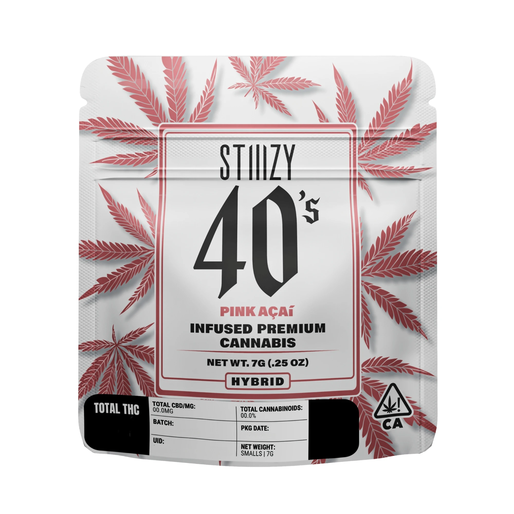 STIIIZY - Stiiizy 40's | Pink Acai | Infused Pre-Pack | [7g] | Hybrid Main Image