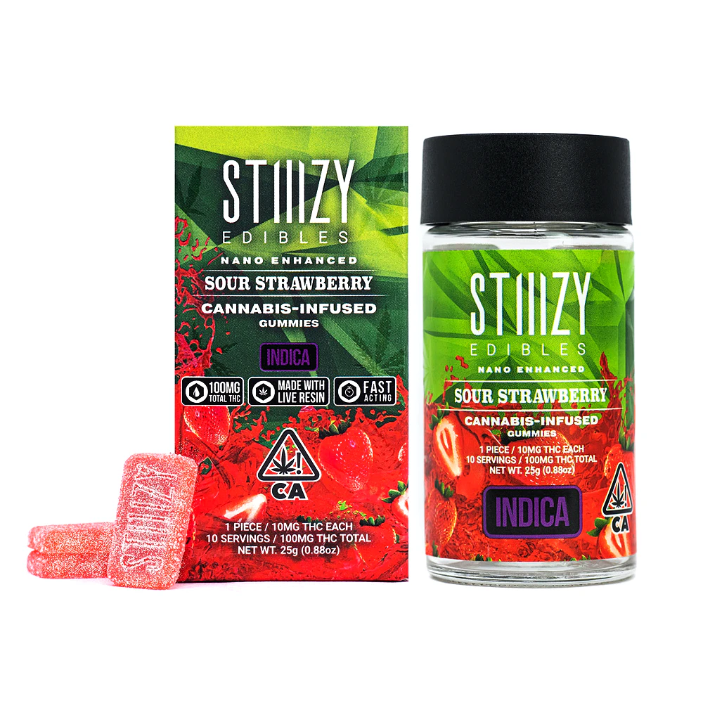 STIIIZY - Sour Strawberry Nano Gummies Main Image