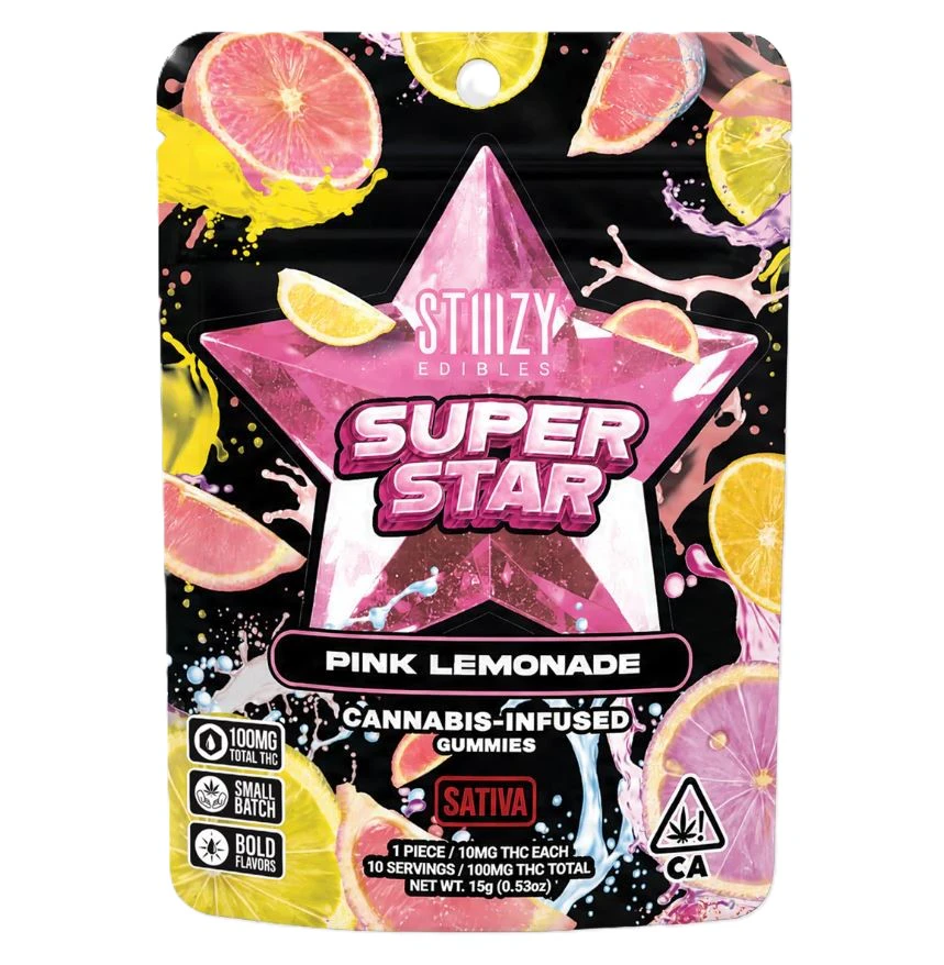 STIIIZY - STAR - PINK LEMONADE  - SINGLE GUMMY 100MG - STIIIZY Main Image