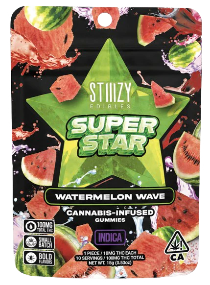 STIIIZY - Stiiizy - Edibles - Indica - Watermelon Wave Gummies Star - 1pk - (100mg) Main Image