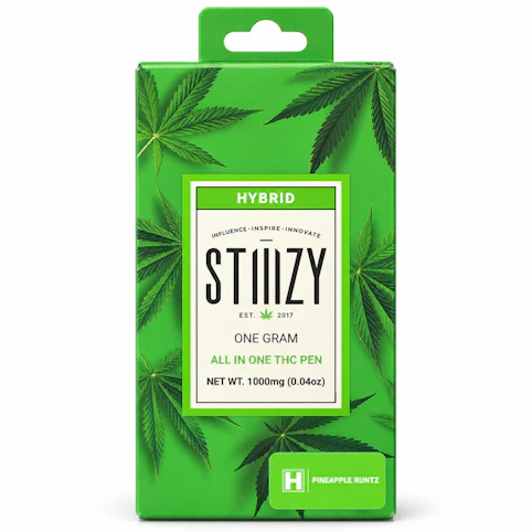 STIIIZY - Pineapple Runtz -Hybrid- 85.67% THC | 0.48% CBD 1g Premium All-in-one (Vape) | 84.11% TAC | Stiiizy KK1 MIDDLE