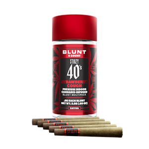 STIIIZY - Stiiizy (.5G) 40‘s Infused Mini Blunt 5 Pack | Strawberry Cough