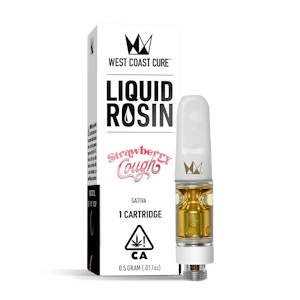 West Coast Cure - WCC | Vape Cartridge | Liquid Rosin | Strawberry Cough | .5g