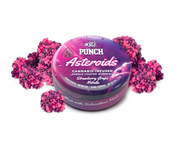 Punch - Punch | Strawberry Grape Asteroids | Solventless Gummies | [100mg] | Hybrid