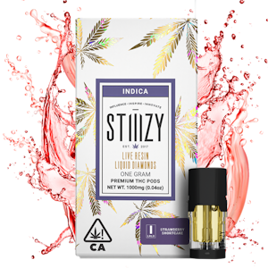 STIIIZY - STIIIZY - 1g Live Resin Liquid Diamonds Pod - Strawberry Shortcake