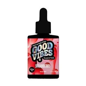 Good Feels - Strawberry - 500mg Good Vibes Syrup - Good Feels Main Image