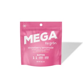 Gron | Edible | Gummies - Mega Strawberry Lemonade | 100mg, 1