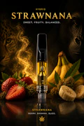 Strawnana - Turntables Blnds 1g 510 Vape Cartridge