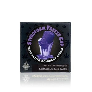 TEAM ELITE GENETICS - ROSIN - STYROFOAM FREEZE CUP 1G - TEAM ELITE GENETICS