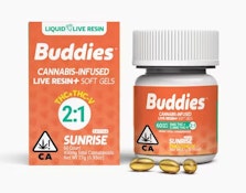 LIVE RESIN SUNRISE - 2:1 | THC:THCV CAPS (60CT) - BUDDIES