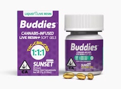 LIVE RESIN SUNSET - 1:1:1 | THC:CBN:CBD CAPS (60CT) - BUDDIES