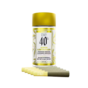 STIIIZY - Stiiizy - SUPER LEMON HAZE- .5G 40's Infused Preroll 5 Pack