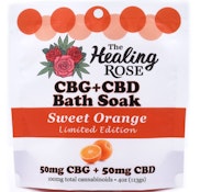 Sweet Orange Bath Soak - 50mg CBD + 50mg CBG - Healing Rose 