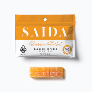 SAIDA - Saida - 100mg Gummy Bars - Rainbow Sherbet