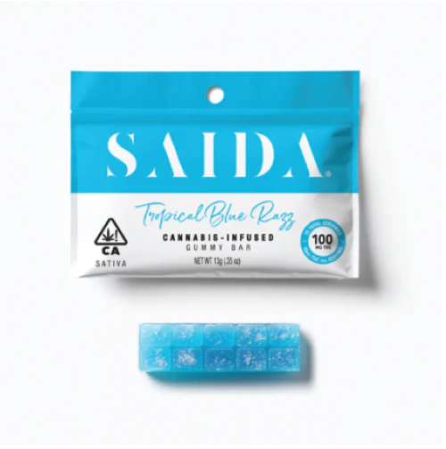 Saida - SAIDA: *OVERSTOCK* Tropical Blue Razz Gummy Bar 100mg (S) Main Image