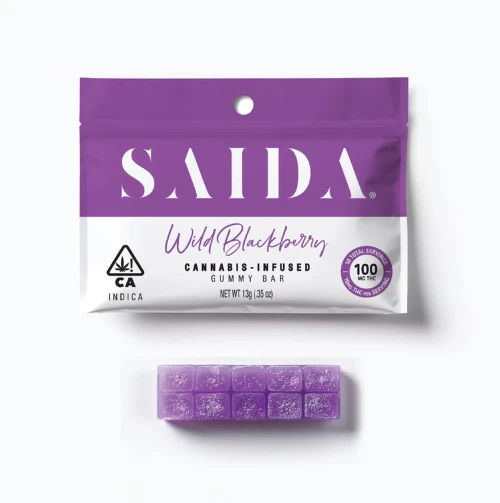 Saida - SAIDA: *OVERSTOCK* Wild Blackberry Gummy Bar 100mg (I) Main Image