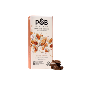 PAPA & BARKLEY - Salted Almond Dark Chocolate Bar |  100mg | Papa & Barkley