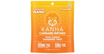 Kanha - Tangerine Twist Sativa Nanomolecular Gummies - 100mg