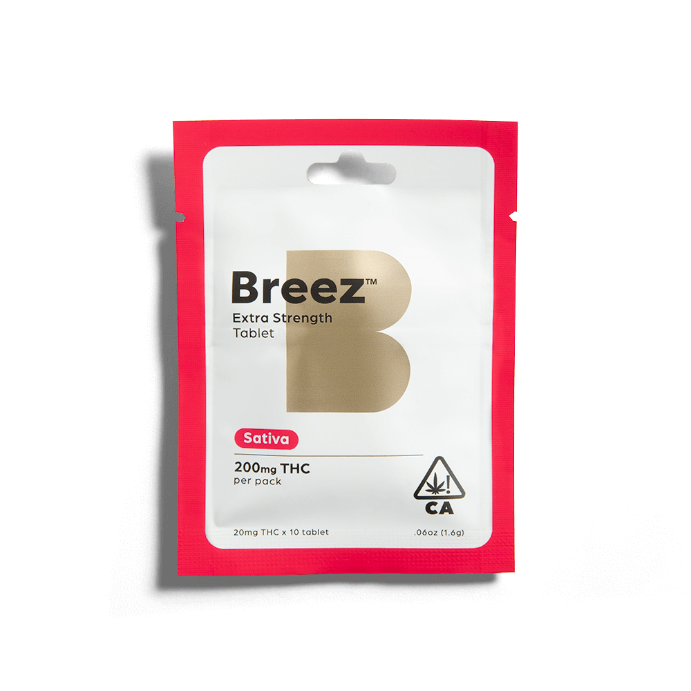 Breez Extra Strength Sativa Tablets 10-Pack 200mg
