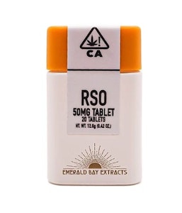 EMERALD BAY EXTRACTS - Emerald Bay 50mg Strawberry Cough RSO Tablets 20ct