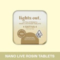 LIGHTS OUT: Sativa Nano Live Rosin Tablets - 50 Tablets/20mg Per Tablet/1000mg per Package (S)