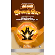 Emerald Sky | GrooveBar | Live Rosin | Peanut Caramel Nougat Bar | Sativa | 10pk | 100mg