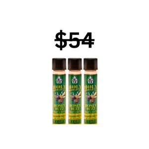 Holy Herbajuana - HoneyBuzz Hybrid BUNDLE | 3x 1.3g THC Honey Infused Preroll | Holy Herbajuana