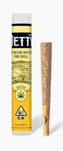 JETTY EXTRACTS - Jetty 1g Super Lemon Haze x Garlic Sherbet Infused Preroll