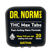 Dr. Norm's - Sativa THC Max Tablets 20ct 1000mg