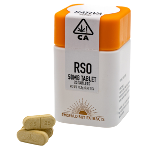 EMERALD BAY EXTRACTS - Strawberry Cough (S) | 50mg 20pk RSO Tablets | Emerald Bay Extracts