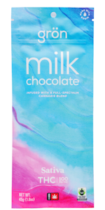 GRON - Gron THC Milk Chocolate Full Size Bar 100mg