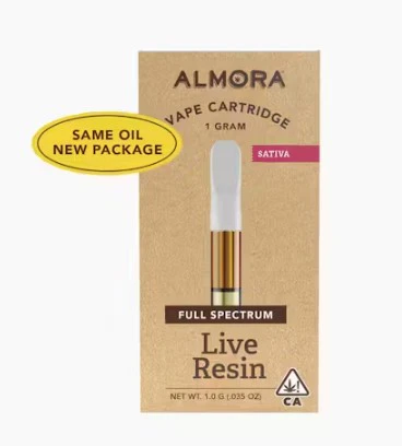ALMORA FARMS - Almora Farm 1g Strawberry Mimosa Live Resin Cartridge Main Image