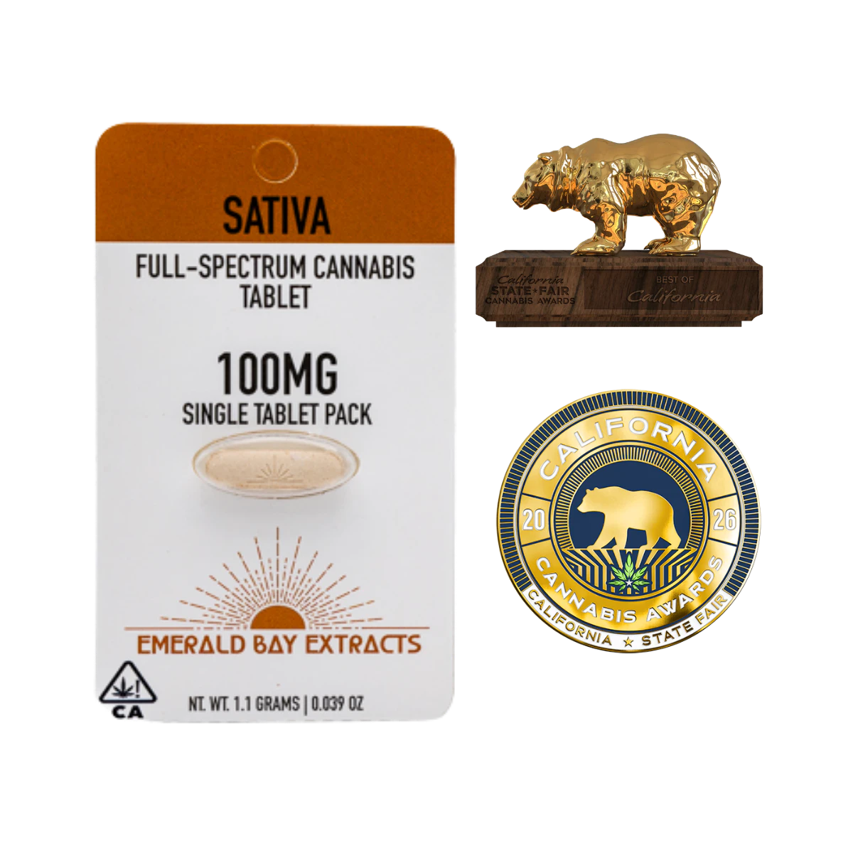 Emerald Bay Extracts - Super Lemon Haze (S) | 100mg 1pk RSO Tablets | Emerald Bay Extracts Main Image