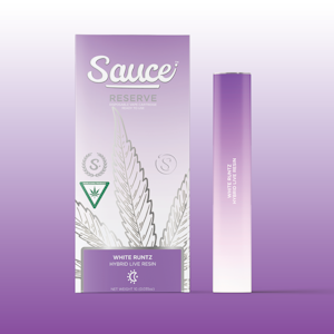 Sauce - Sauce Disposable - White Runtz Live Resin - 1g