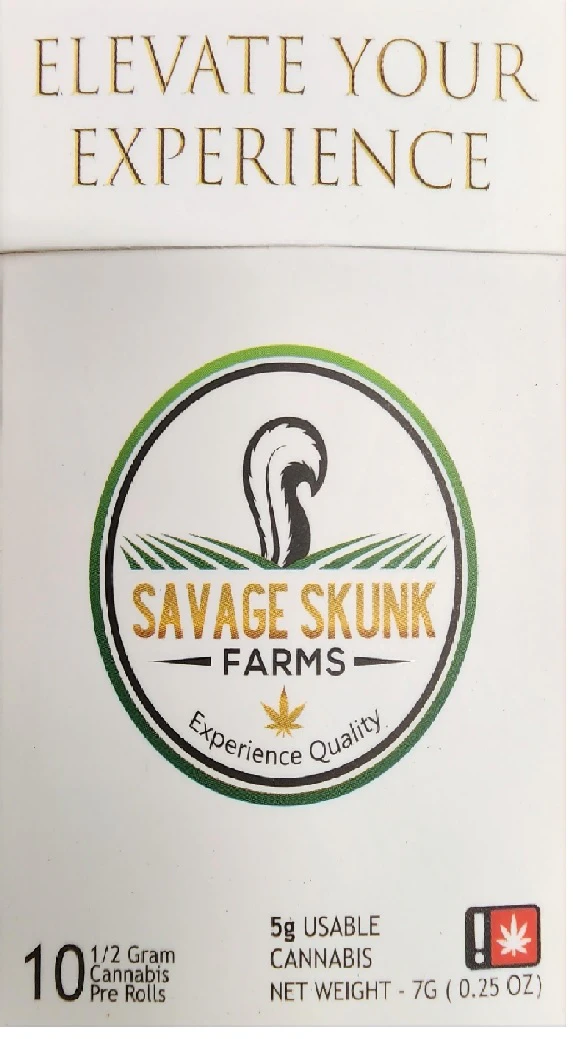 SAVAGE SKUNK FARMS - Mimosa, Pre-Roll 10pk Main Image