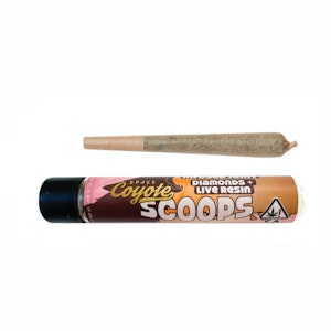 Space Coyote - Scoops, Diamond + Live Resin 1g Infused Pre-roll (Space Coyote)