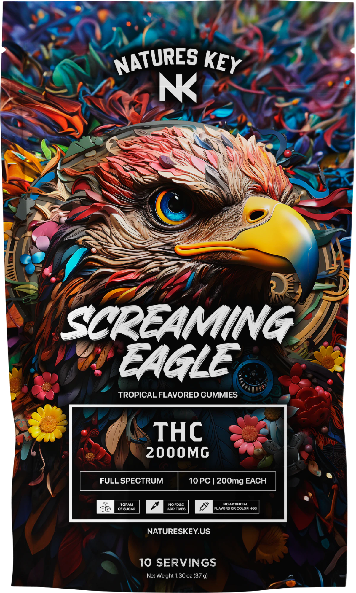 Nature's Key - Screamin Eagle (2,000mg) Vegan Gummies Main Image