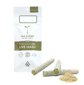 Raw Garden - Raw Garden - Hash Infused Preroll 3pk - Strawberry Lime Mojito 29%