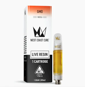 West Coast Cure - WCC Live Resin Cartridge 1g - GMO 80%