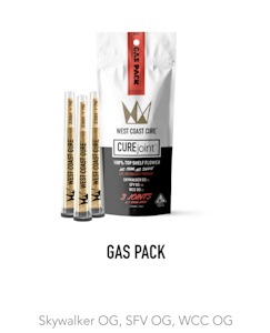 WEST COAST CURE - Gas Pack - Indoor - Multi Prerolls - 3pk - 3g